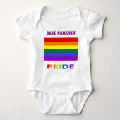 LGBT-Regenbogenflagge Baby Strampler (Vorderseite)