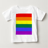 LGBT-Regenbogenflagge Baby T-shirt (Vorderseite)