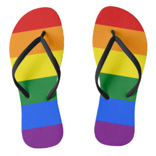 LGBT-Regenbogenflagge Badesandalen