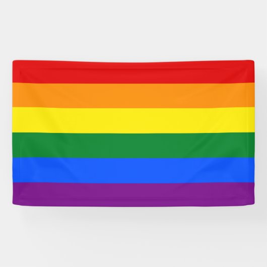 LGBT-Regenbogenflagge Banner (Horizontal)