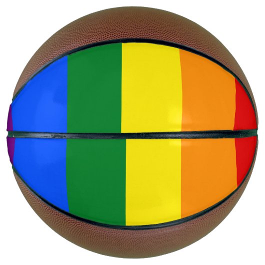 LGBT-Regenbogenflagge Basketball (Vorderseite)