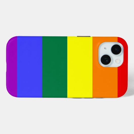 LGBT-Regenbogenflagge Case-Mate iPhone Hülle (Rückseite (Horizontal))