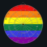 LGBT-Regenbogenflagge Dartscheibe<br><div class="desc">Dieses Produkt zeichnet sich durch Regenbogenfarben aus,  die die LGBT-Gemeinschaft repräsentieren. Es sieht in jedem Punkt großartig aus. ⭐ PERSONALISIEREN Sie diese Vorlage mit Ihren Bildern. ⭐ EDIT weiter,  um weitere Änderungen vorzunehmen. ⭐ ÜBERTRAGEN dieses Design auf jedes Produkt. Besuchen Sie alle meine Geschäfte auf bit.ly/SandyspiderStores (schneiden und einfügen).</div>