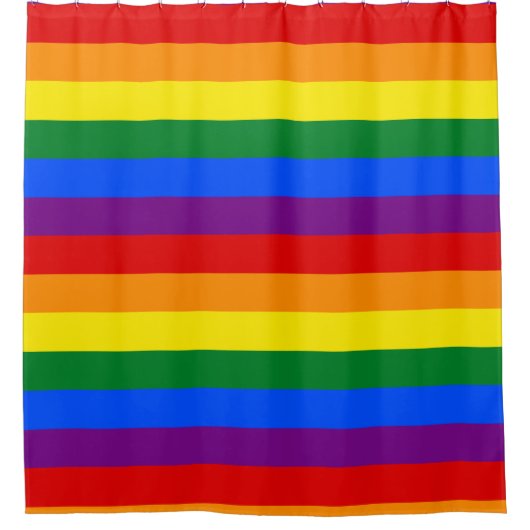 LGBT-Regenbogenflagge Duschvorhang (Vorderseite)