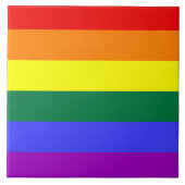 LGBT-Regenbogenflagge Fliese (Vorderseite)