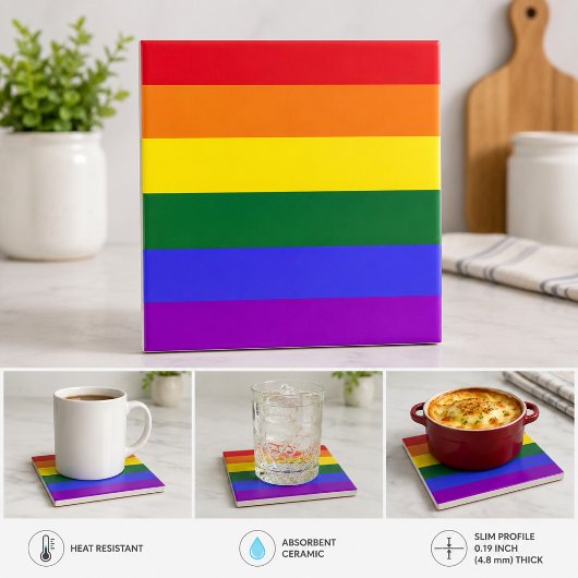 LGBT-Regenbogenflagge Fliese