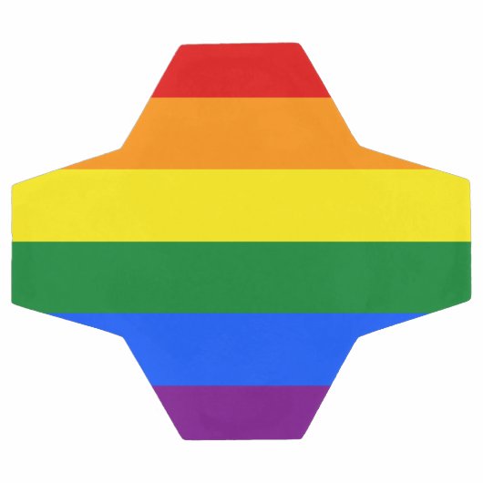 LGBT-Regenbogenflagge Fußball (Flach)