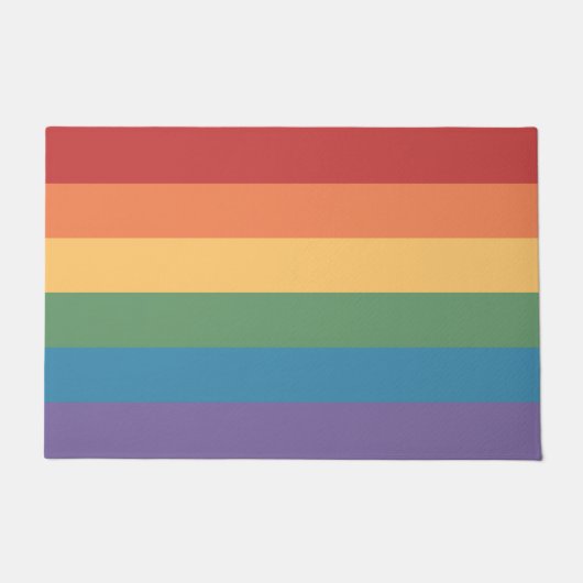 LGBT Regenbogenflagge Fußmatte (Vorderseite)