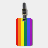 LGBT-Regenbogenflagge Gepäckanhänger (Vorderseite vertikal)