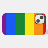 LGBT-Regenbogenflagge iPhone Hülle (Rückseite (Horizontal))