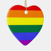 LGBT-Regenbogenflagge Keramik Ornament (Rechts)