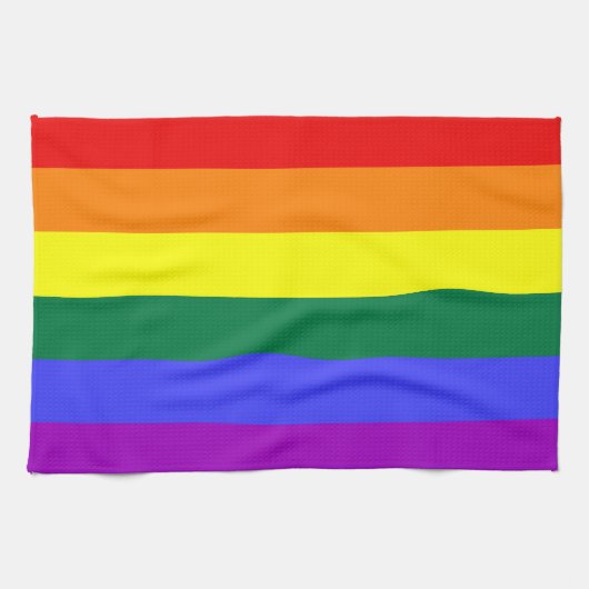 LGBT-Regenbogenflagge Küchentuch (Horizontal)