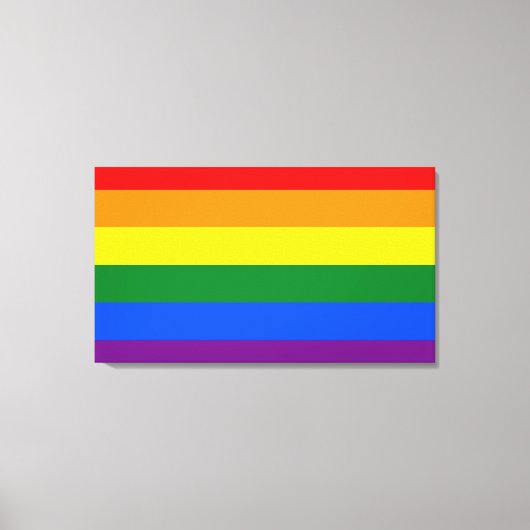 LGBT-Regenbogenflagge Leinwanddruck (Vorderseite)