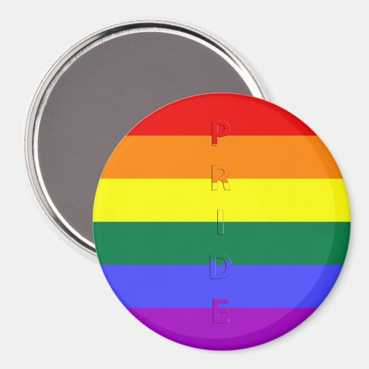 LGBT-Regenbogenflagge Magnet (Vorderseite/Rückseite)