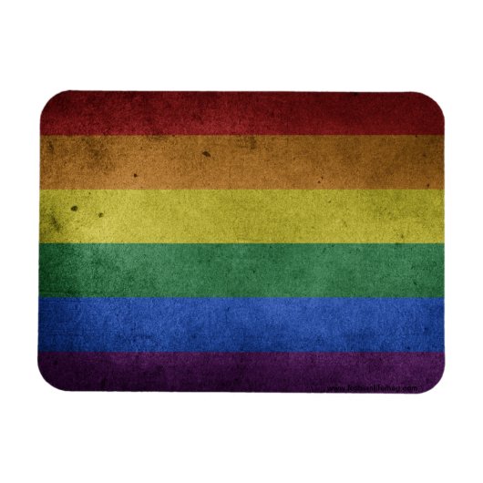 LGBT-Regenbogenflagge Magnet (Horizontal)