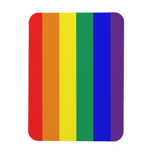 LGBT-Regenbogenflagge Magnet (Vertikal)