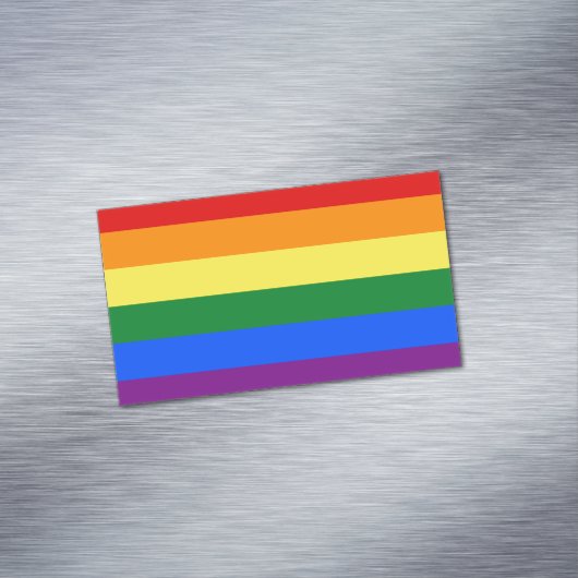 LGBT-Regenbogenflagge Magnetische Visitenkarte (Beispiel)