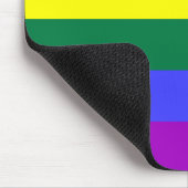 LGBT-Regenbogenflagge Mousepad (Ecke)