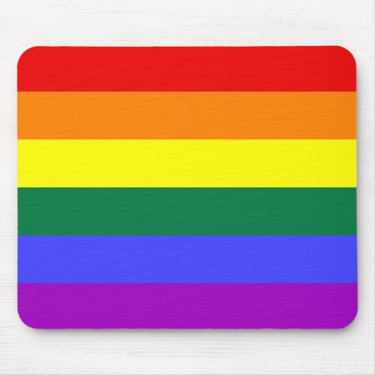 LGBT-Regenbogenflagge Mousepad (Vorne)