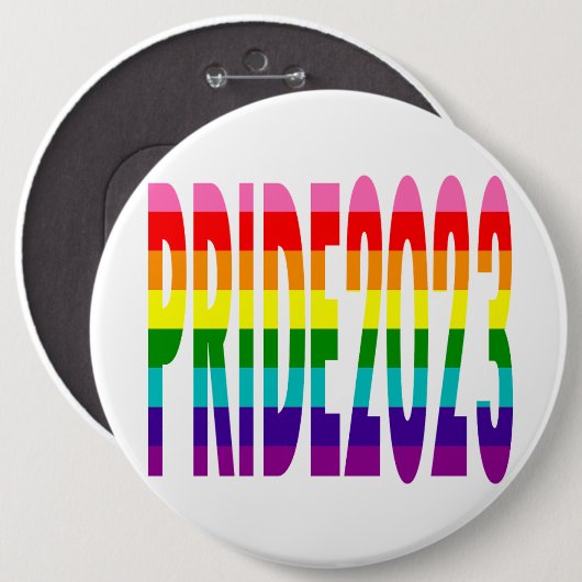LGBT-Regenbogenflagge Original 8 Streifen Pride 20 Button (Vorne & Hinten)