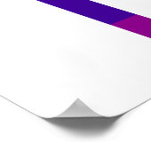 LGBT-Regenbogenflagge Original 8 Streifen Pride 20 Poster (Ecke)