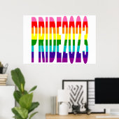 LGBT-Regenbogenflagge Original 8 Streifen Pride 20 Poster (Heimbüro)