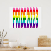 LGBT-Regenbogenflagge Original 8 Streifen Pride 20 Poster (Küche)
