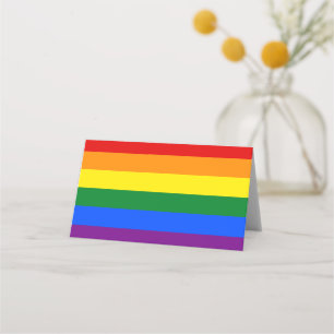 LGBT-Regenbogenflagge Platzkarte