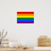 LGBT-Regenbogenflagge Poster (Küche)