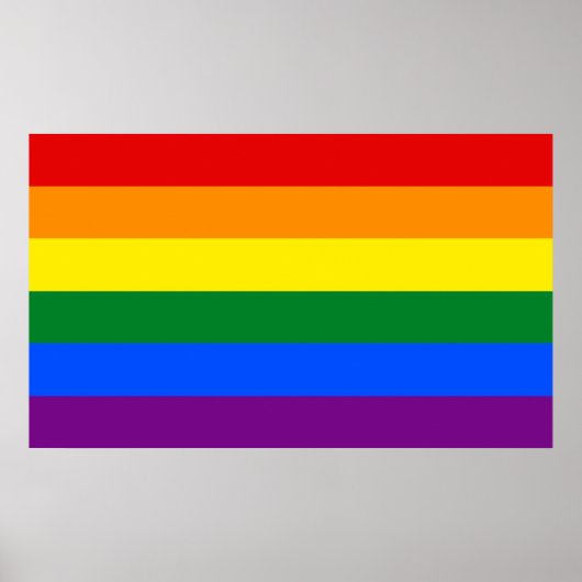 LGBT-Regenbogenflagge Poster (Vorne)