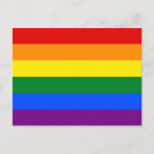 LGBT-Regenbogenflagge Postkarte (Vorderseite)