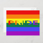 LGBT-Regenbogenflagge Postkarte (Vorne/Hinten)
