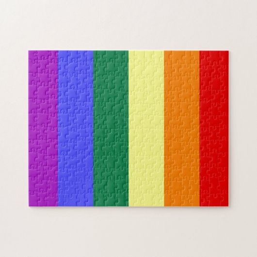 LGBT-Regenbogenflagge Puzzle (Horizontal)