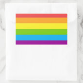 Lgbt-Regenbogenflagge Rechteckiger Aufkleber (Tasche)