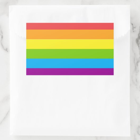 Lgbt-Regenbogenflagge Rechteckiger Aufkleber (Tasche)