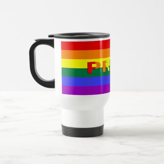 LGBT-Regenbogenflagge Reisebecher (Links)