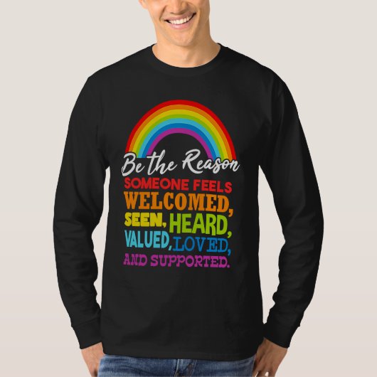 LGBT-Regenbogenflagge T-Shirt (Vorderseite)