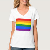 LGBT-Regenbogenflagge T-Shirt (Vorderseite)