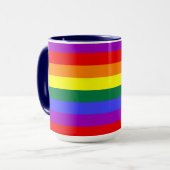 LGBT-Regenbogenflagge Tasse (Vorderseite Links)