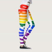 LGBT-Regenbogenflagge Text Gay Pride 2021 LGBTQ Leggings (Rechts)