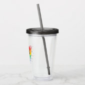 LGBT-Regenbogenherz Acryltrinkbecher (Links)