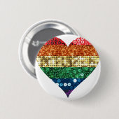lgbt Regenbogenherz Button (Vorne & Hinten)