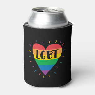 LGBT-Regenbogenherz Dosenkühler