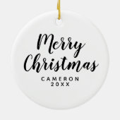 LGBT-Regenbogenherz Keramik Ornament (Hinten)