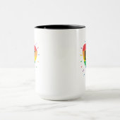 LGBT-Regenbogenherz Tasse (Zentrum)