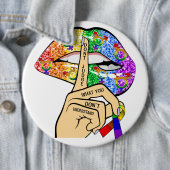 LGBT-Regenbogenlippen Button (Beispiel)