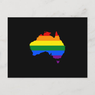 LGBT Regenbogenparkkarte Australiens Postkarte