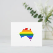 LGBT Regenbogenparkkarte Australiens Postkarte (Stehend Vorderseite)