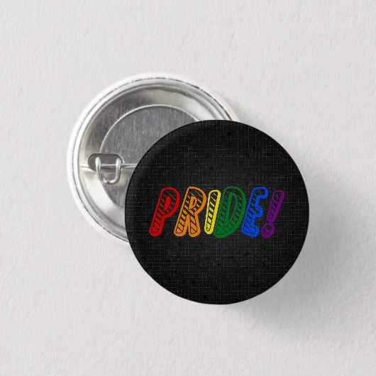 LGBT-Regenbogenpresse Button (Vorne & Hinten)