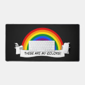 LGBT-Regenbogenstolz Schreibtischunterlage (Tastatur & Maus)